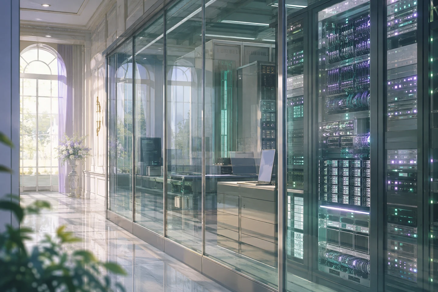 Sunlit computing architecture